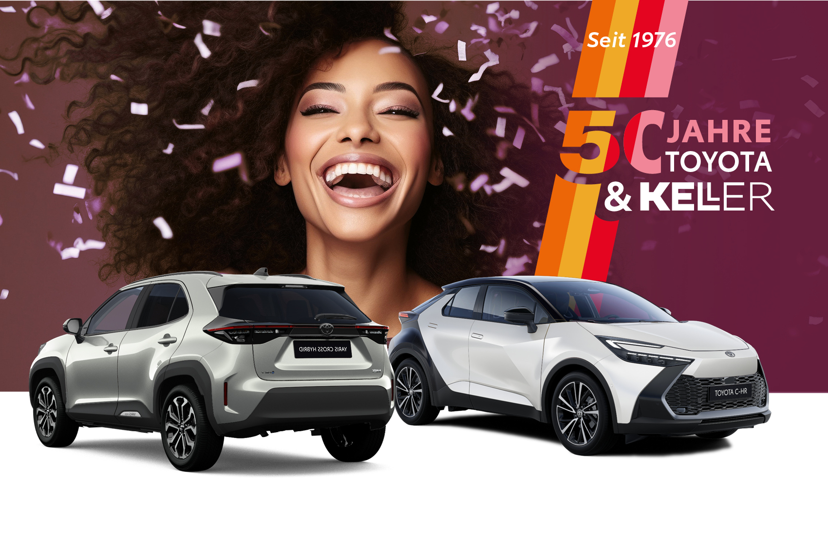 Headergrafik mit dem neuen Toyota Aygo X