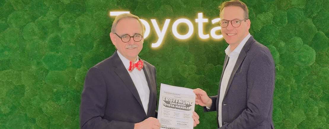 50 Jahre Erfolgspartnerschaft: Autohaus Keller & Toyota feiern Jubiläum