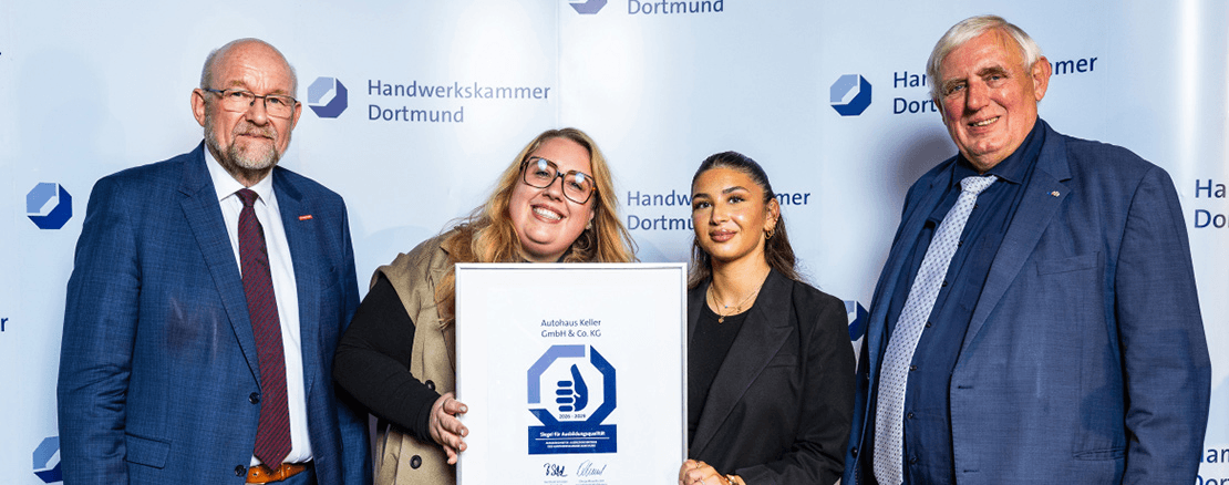 Autohaus Keller erneut für herausragende Ausbildungsqualität ausgezeichnet